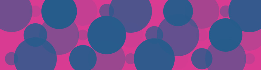 Abstract Bubbles Background in Pink and Blue
