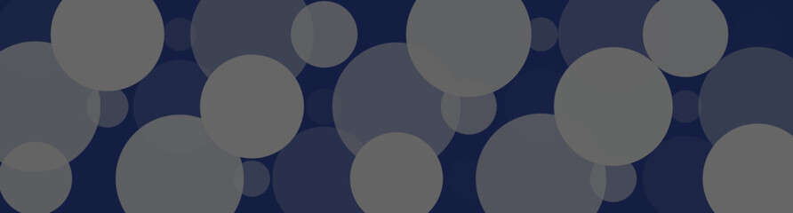 Abstract Background with Overlapping Circles in Shades of Gray and Blue