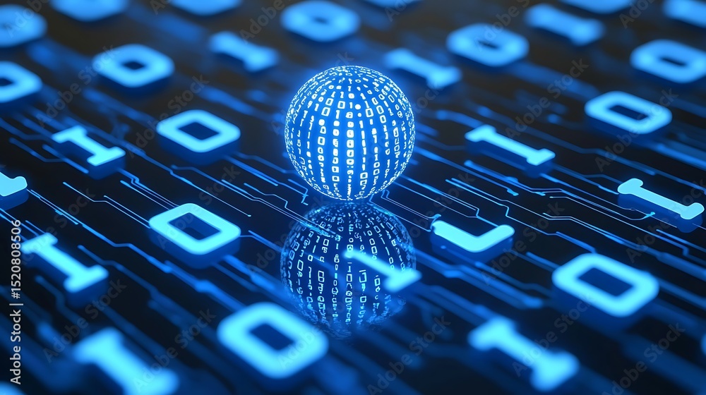 Poster global digital data exchange cyber space abstract image high-tech environment close-up view data vis