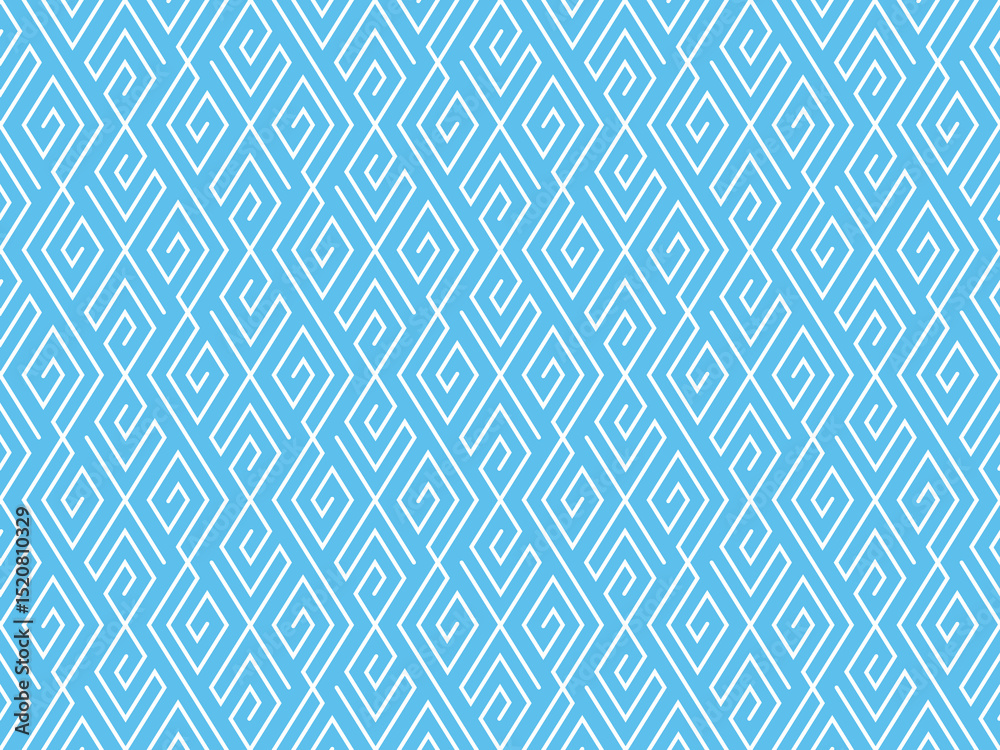 Fototapete abstract geometric pattern. a seamless vector background. white and blue ornament. graphic modern pa