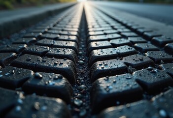 weathered asphalt tire tread patterns urban road surface texture detail, grunge, wear, tracks, concrete, blacktop, driveway, textured, smooth, lines, dirt