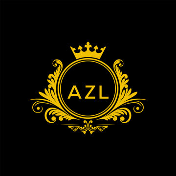Initial AZL Letter Linked Logo for business and company identity. Modern AZL Letter Logo Vector Template with modern trendy golden logo.
