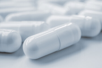 medicine pills capsule background close up