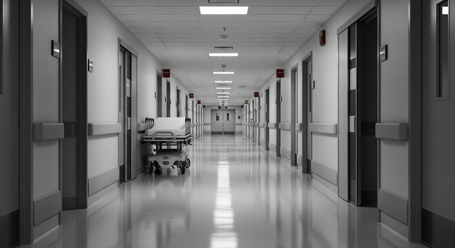 couloir d'h&ocirc;pital 