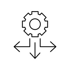Directions Navigation Map Line Icon