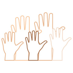 Friendship Day Hands Line