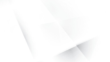 Abstract white and gray color, modern design stripes background with geometric shape. Vector illustration.	