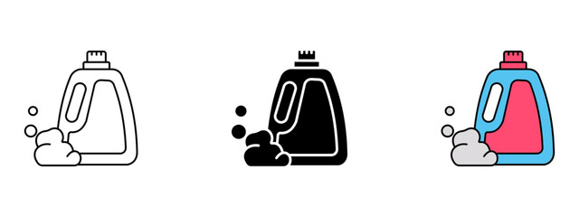 Detergent    Line, Glyph, and Fill Style Icon Set