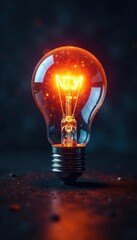 A glowing lightbulb bursts with vibrant energy, illuminating a dark space with innovative ideas The bright, clean imagery symbolizes creativity and problem-solving , bright idea, future, intelligence