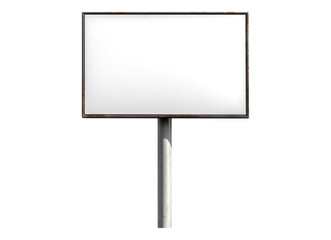 Empty yard signboard