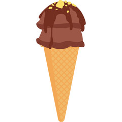 Cone Ice Cream Illustration