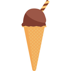 Cone Ice Cream Illustration