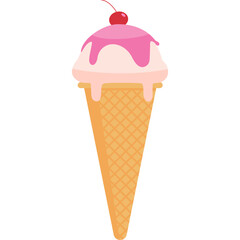 Cone Ice Cream Illustration