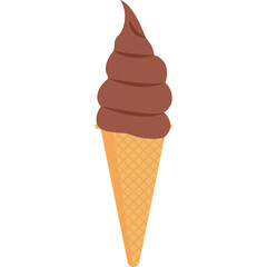 Cone Ice Cream Illustration