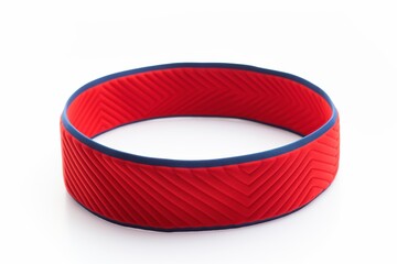 Vibrant red headband with textured design suitable for sports and casual wear