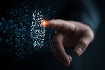 Secure Fingerprint Authentication Technology Digital Identity Access Control System