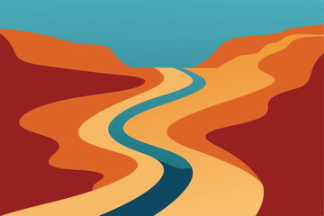 vector illustration of a road