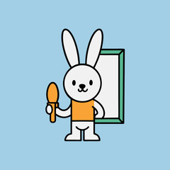 rabbit with carrot