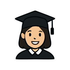 Graduation, scholar achievement, cap illustration, final ceremony, diploma scroll for university milestone artwork, education background theme