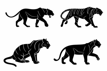 Obraz premium set of vector zebra