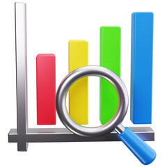 Plakat Bar Chart Zoom Focus