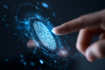 Secure Fingerprint Authentication Technology Digital Identity Access Control System