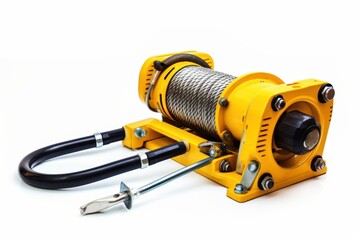 Compact electric winch for efficient lifting and towing in outdoor settings