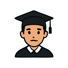 Graduation, student achievement, cap illustration, diploma scroll, academic gown for university event artwork, educational vector banner, school joy theme