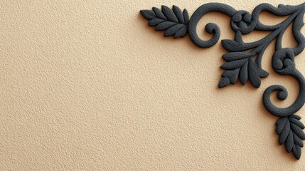 Ornate Javanese Ukiran Corner Frame Pattern