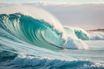 Smooth Minimalist Gradient Wave Background
