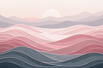 Smooth Minimalist Gradient Wave Background