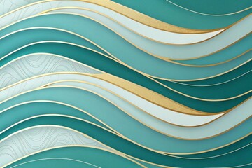 Smooth Minimalist Gradient Wave Background