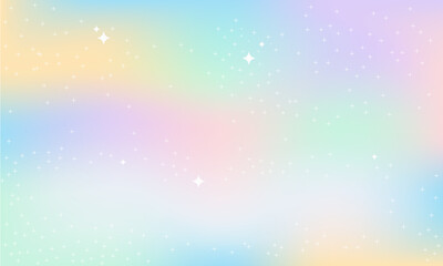 Pastel rainbow background with soft gradient, dreamy sparkles, and light fantasy feel. Perfect for modern, cute, and aesthetic digital designs.
