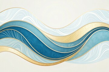 Smooth Minimalist Gradient Wave Background