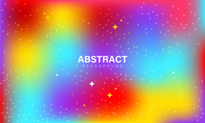 Colorful abstract gradient background with sparkles.
