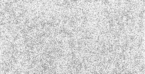 Distressed paper background. Grain noise. Dust effect overlay. Sand texture. Snow pattern. Black ink splash. Grainy isolated on white. Vector illustration, EPS 10.