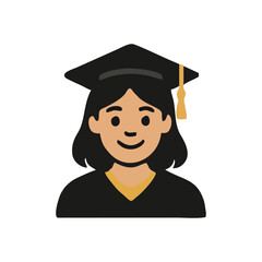 Graduation, knowledge event, diploma celebration, school ending, cap illustration for vector success artwork, academic journey graphic, student moment background