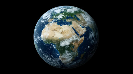 Pixilated Earth Globe View