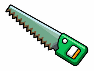vector illustration of a saw