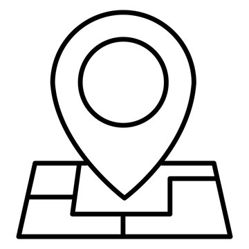 black location pin on map clip art preview