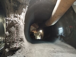 building site of prague new metro line D