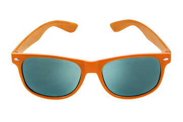 Orange Sunglasses isolated on white background