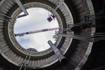 building site of prague new metro line D
