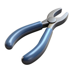 Obraz premium Blue pliers image on white background