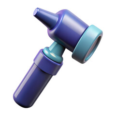 Otoscope 3d render on white background