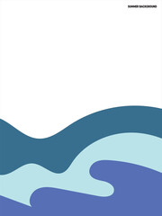 Summer background Colorful liquid  illustration for summer events	