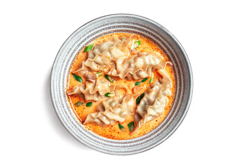 Thai Coconut Curry Dumpling Soup
