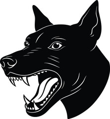 wolf head vector