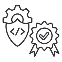 Quality Assurance Outline Icon