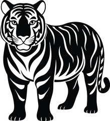 vector illustration of a tiger